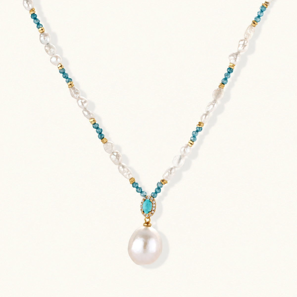 Aqua Bloom Necklace by AlbaLuxe AlbaLuxe
