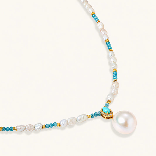Aqua Bloom Necklace by AlbaLuxe AlbaLuxe