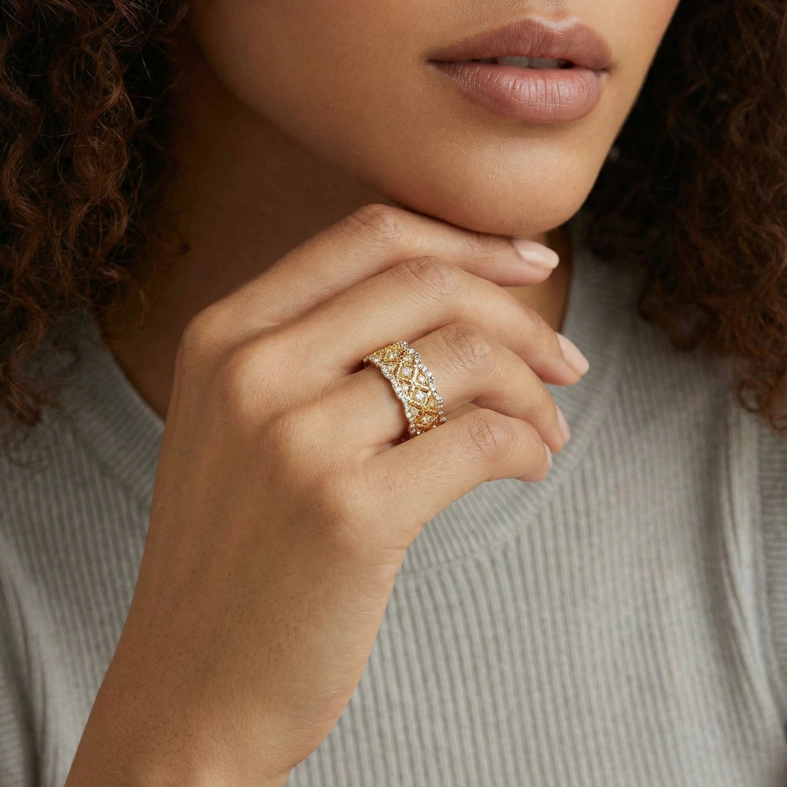 Lattice Luxe Ring by AlbaLuxe