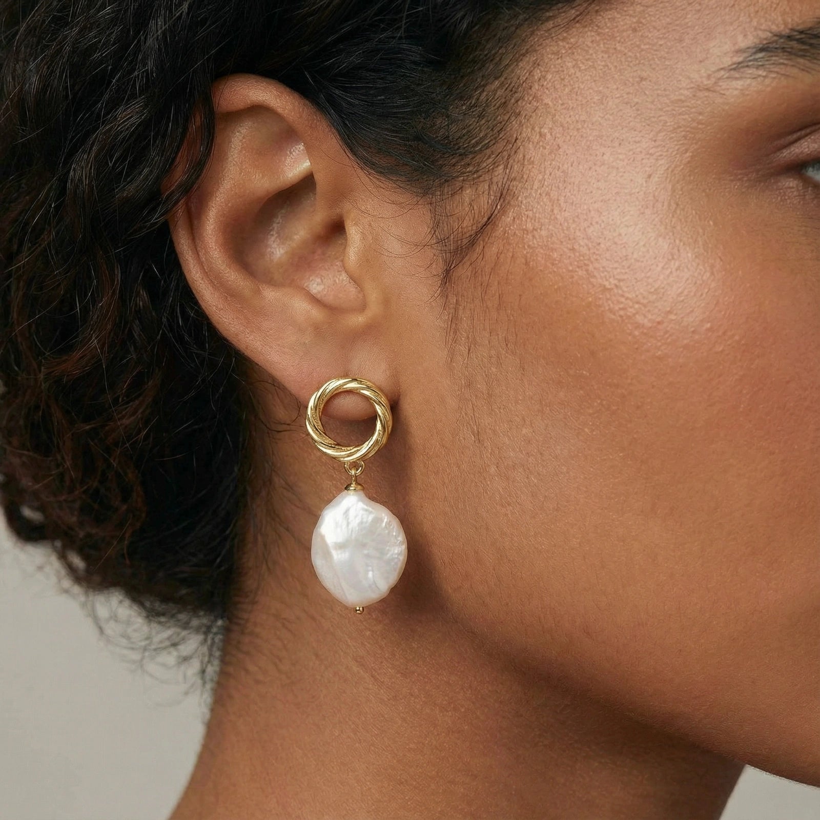 Pearl Glow Drop Earrings by AlbaLuxe
