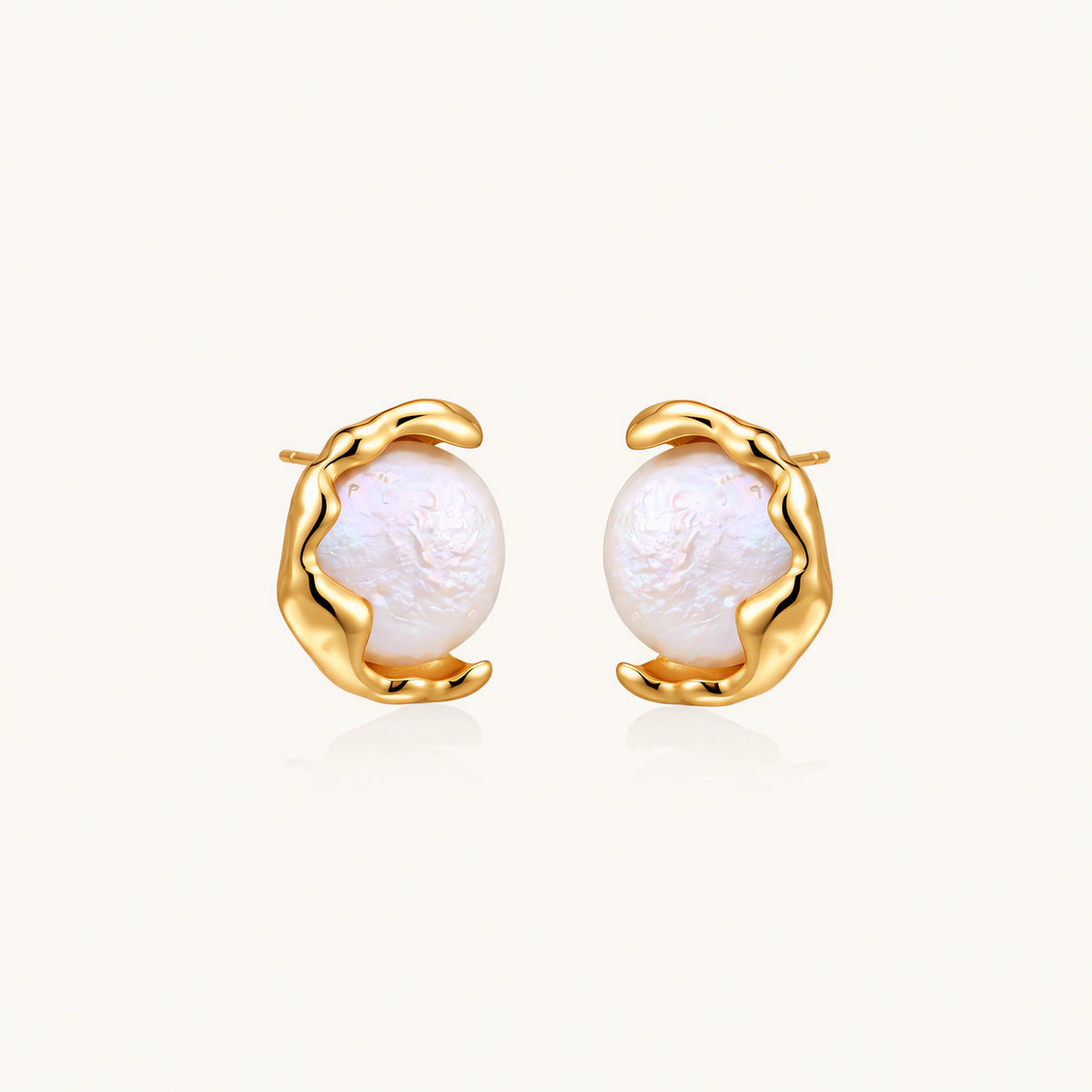 Pearl Embrace Studs by AlbaLuxe AlbaLuxe
