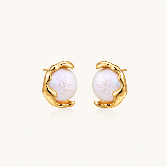 Pearl Embrace Studs by AlbaLuxe AlbaLuxe