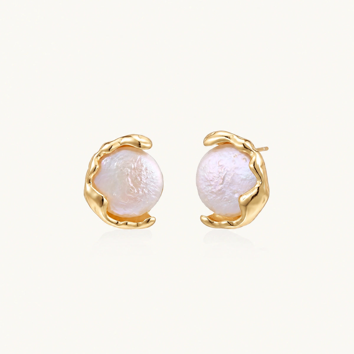Pearl Embrace Studs by AlbaLuxe AlbaLuxe