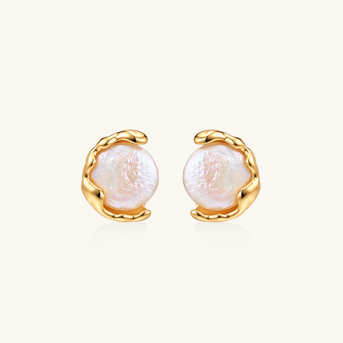 Pearl Embrace Studs by AlbaLuxe AlbaLuxe