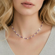 Amethyst Pearl Harmony Necklace by AlbaLuxe AlbaLuxe