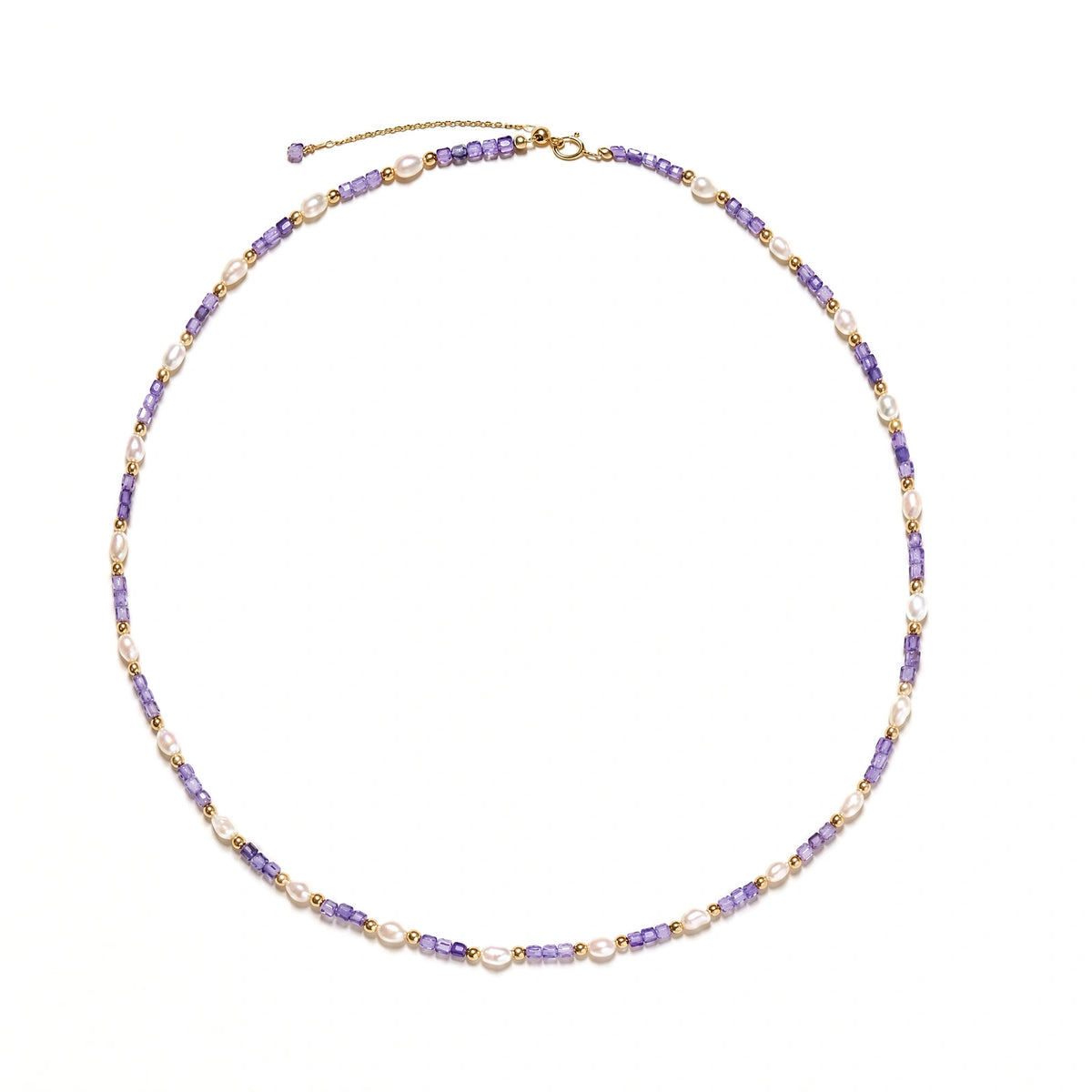 Amethyst Pearl Harmony Necklace by AlbaLuxe AlbaLuxe