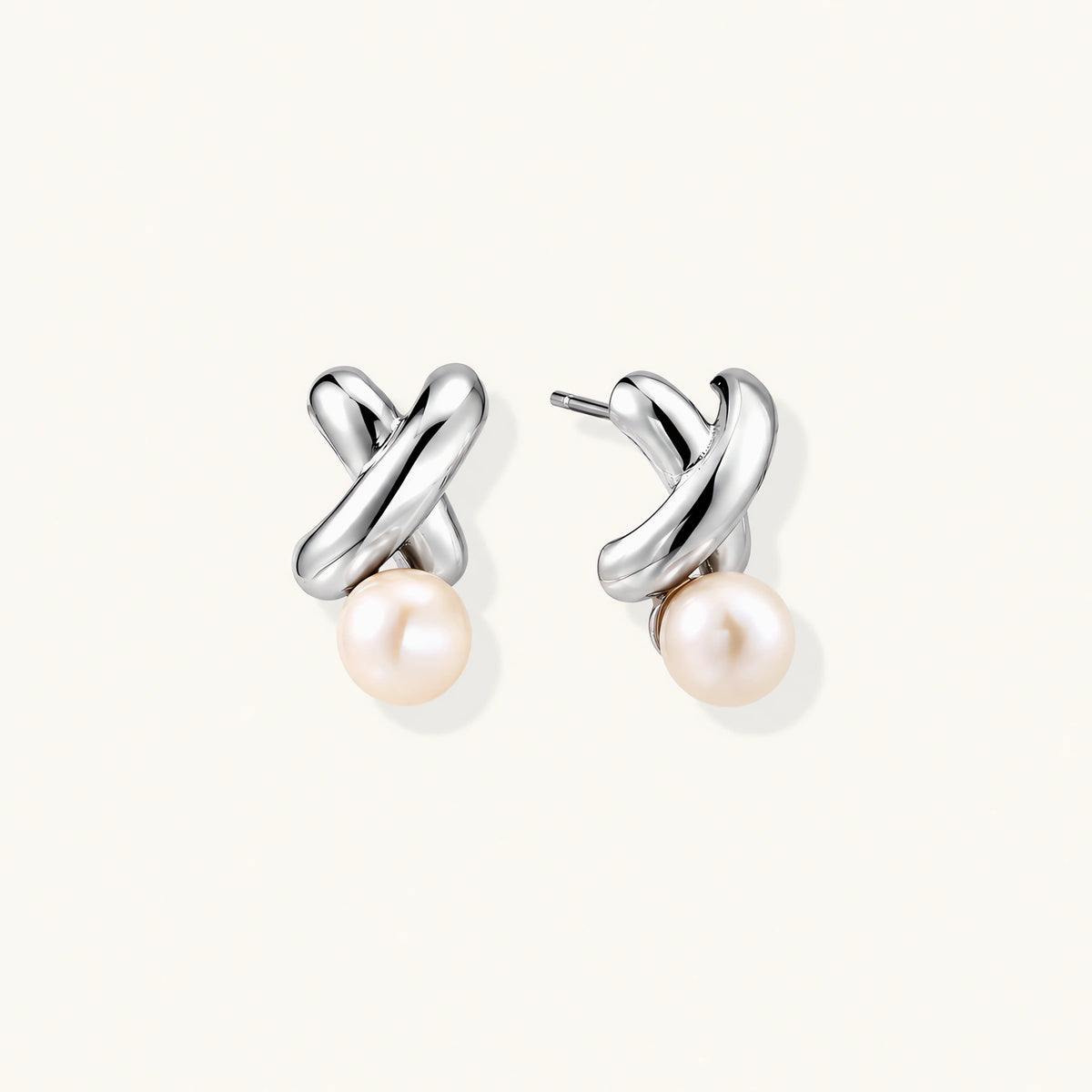 Infinity Pearl Studs by AlbaLuxe AlbaLuxe
