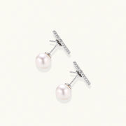 Pearl Drop T-Bar Earrings by AlbaLuxe AlbaLuxe
