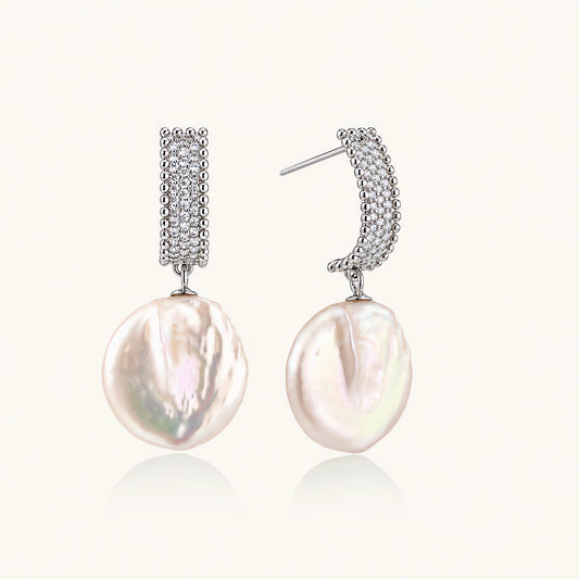 Baroque Pearl Drop Earrings by AlbaLuxe AlbaLuxe