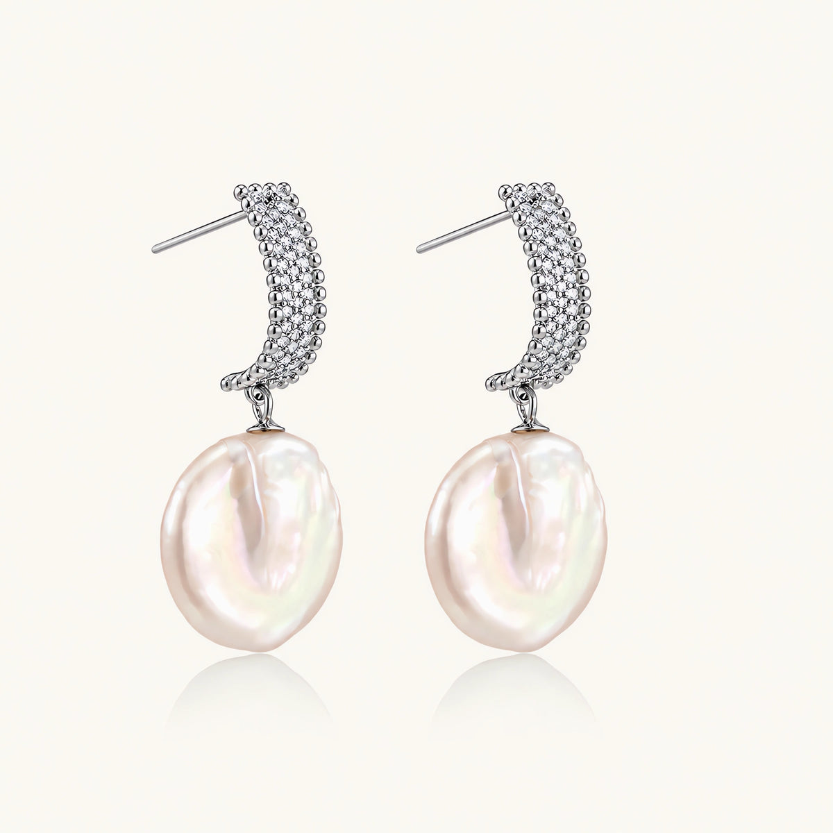 Baroque Pearl Drop Earrings by AlbaLuxe AlbaLuxe