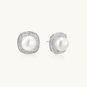 Halo Pearl Studs by AlbaLuxe AlbaLuxe