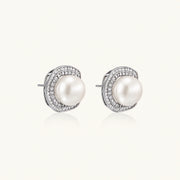 Halo Pearl Studs by AlbaLuxe AlbaLuxe