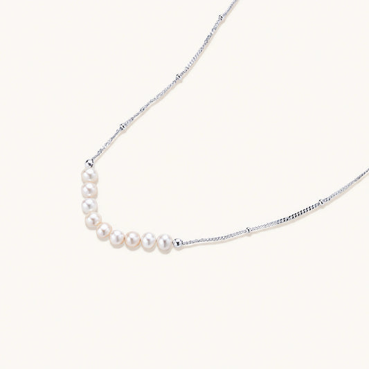 Luna Pearl Arc Necklace by AlbaLuxe AlbaLuxe