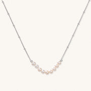 Luna Pearl Arc Necklace by AlbaLuxe AlbaLuxe