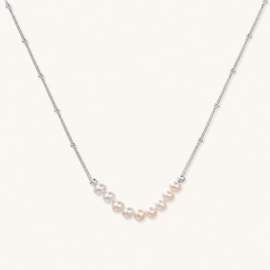 Luna Pearl Arc Necklace by AlbaLuxe AlbaLuxe