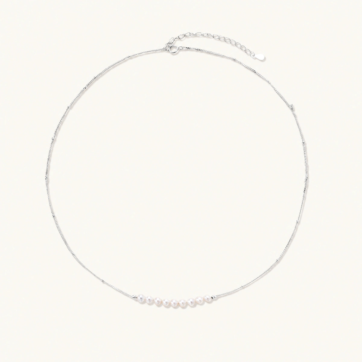 Luna Pearl Arc Necklace by AlbaLuxe AlbaLuxe
