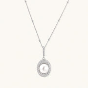 Pearl Halo Necklace by AlbaLuxe AlbaLuxe