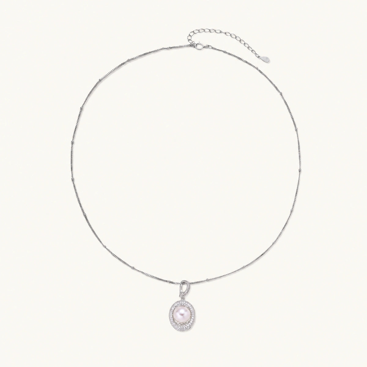 Pearl Halo Necklace by AlbaLuxe AlbaLuxe