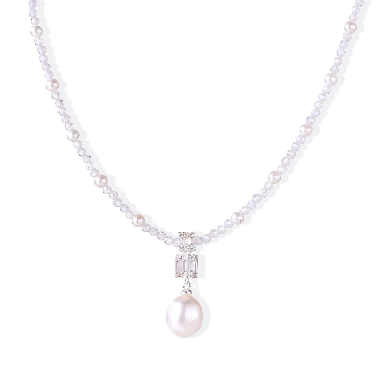 Lavender Dreams Pearl Necklace by AlbaLuxe