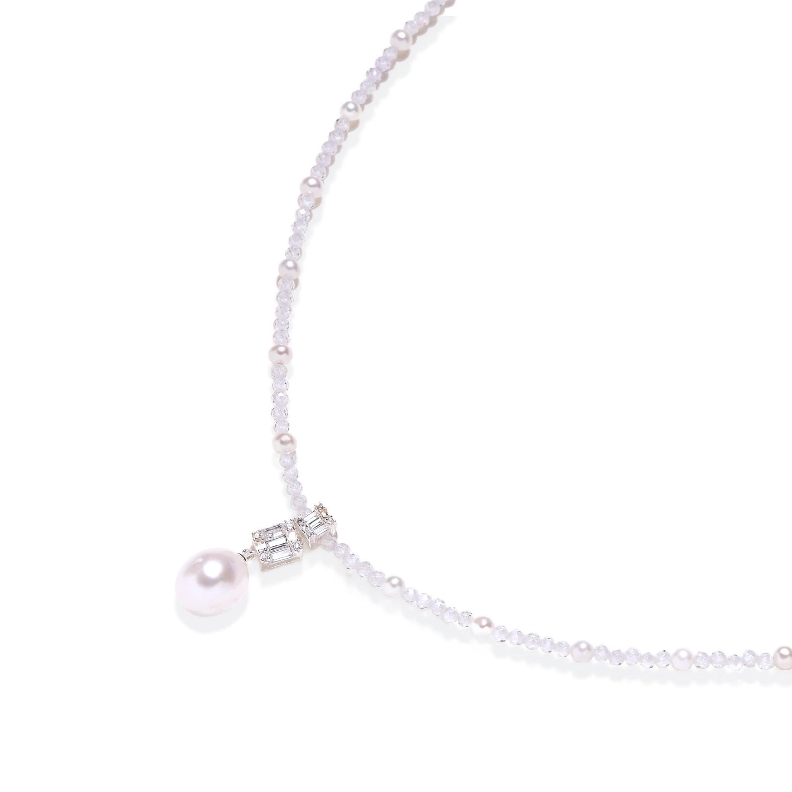Lavender Dreams Pearl Necklace by AlbaLuxe