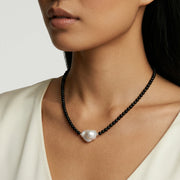 Midnight Pearl Necklace by AlbaLuxe AlbaLuxe