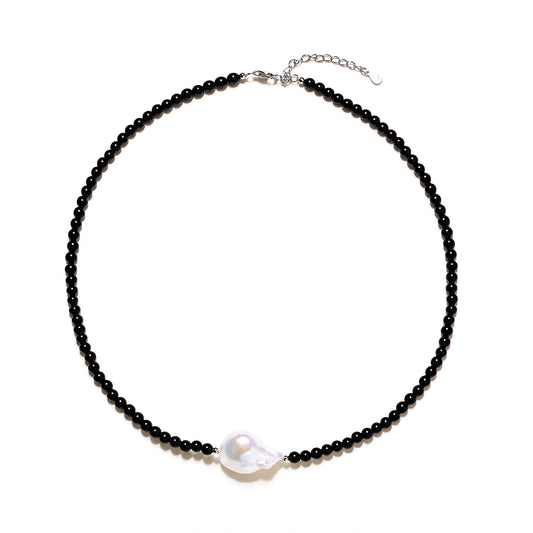 Midnight Pearl Necklace by AlbaLuxe AlbaLuxe