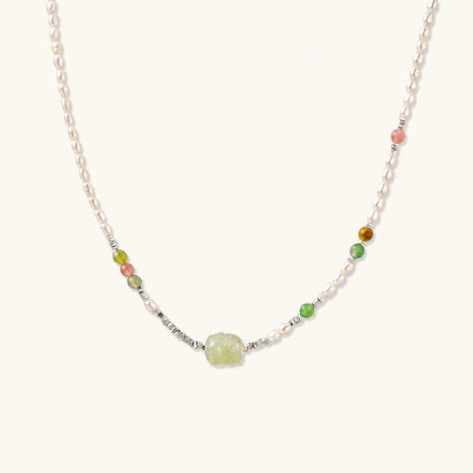 Jade Garden Pearl Necklace by AlbaLuxe AlbaLuxe