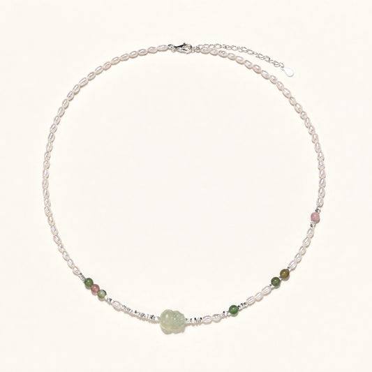 Jade Garden Pearl Necklace by AlbaLuxe AlbaLuxe