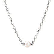 Luna Pearl Chain Necklace by AlbaLuxe AlbaLuxe