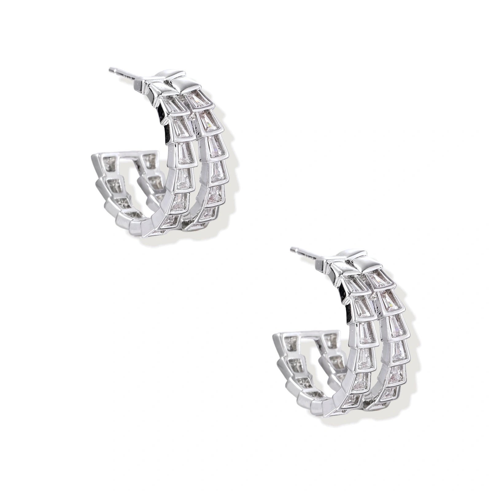 Crystal Avenue Hoops by AlbaLuxe