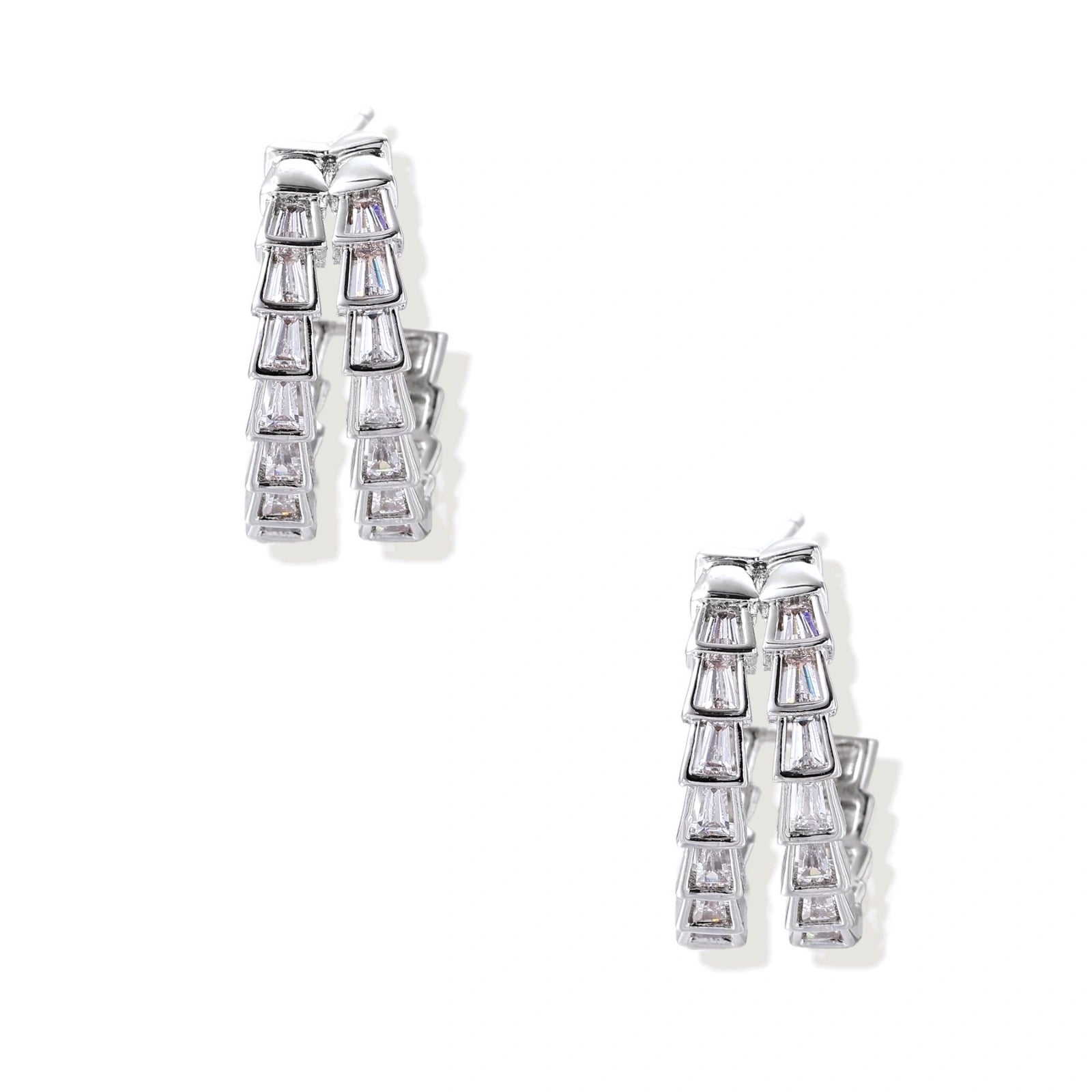 Crystal Avenue Hoops by AlbaLuxe