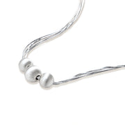 Silver Strand Layers Necklace by AlbaLuxe AlbaLuxe