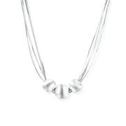 Silver Strand Layers Necklace by AlbaLuxe AlbaLuxe