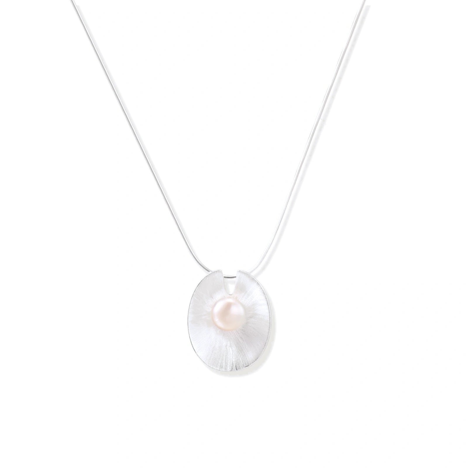 Sterling Silver Luna Pearl Pendant by AlbaLuxe AlbaLuxe