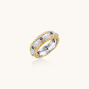 Azure Dreams Band Ring by AlbaLuxe AlbaLuxe