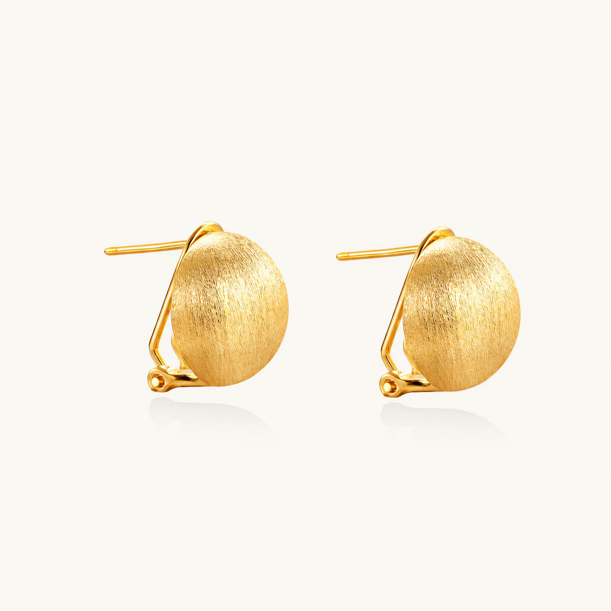 Brushed Gold Dome Clips by AlbaLuxe AlbaLuxe