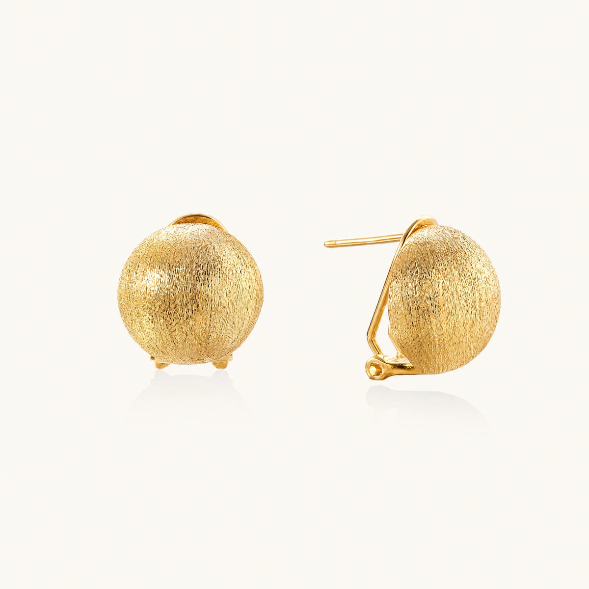 Brushed Gold Dome Clips by AlbaLuxe AlbaLuxe