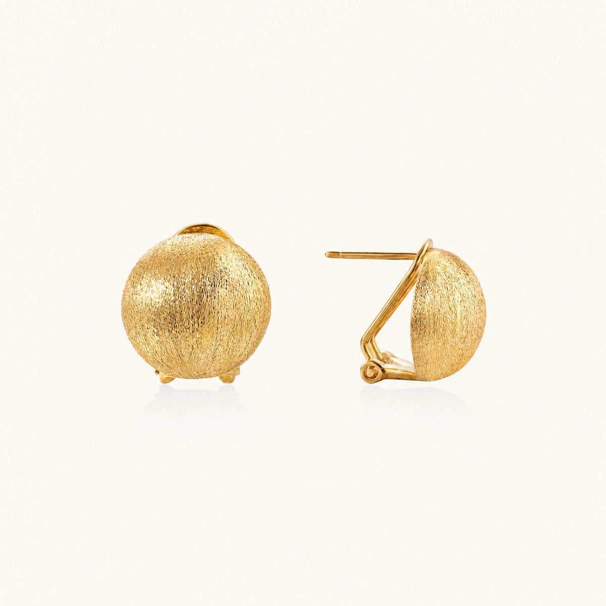 Brushed Gold Dome Clips by AlbaLuxe AlbaLuxe