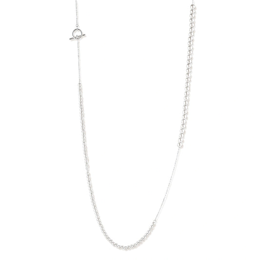 Silver Sphere Gradient Necklace by AlbaLuxe AlbaLuxe