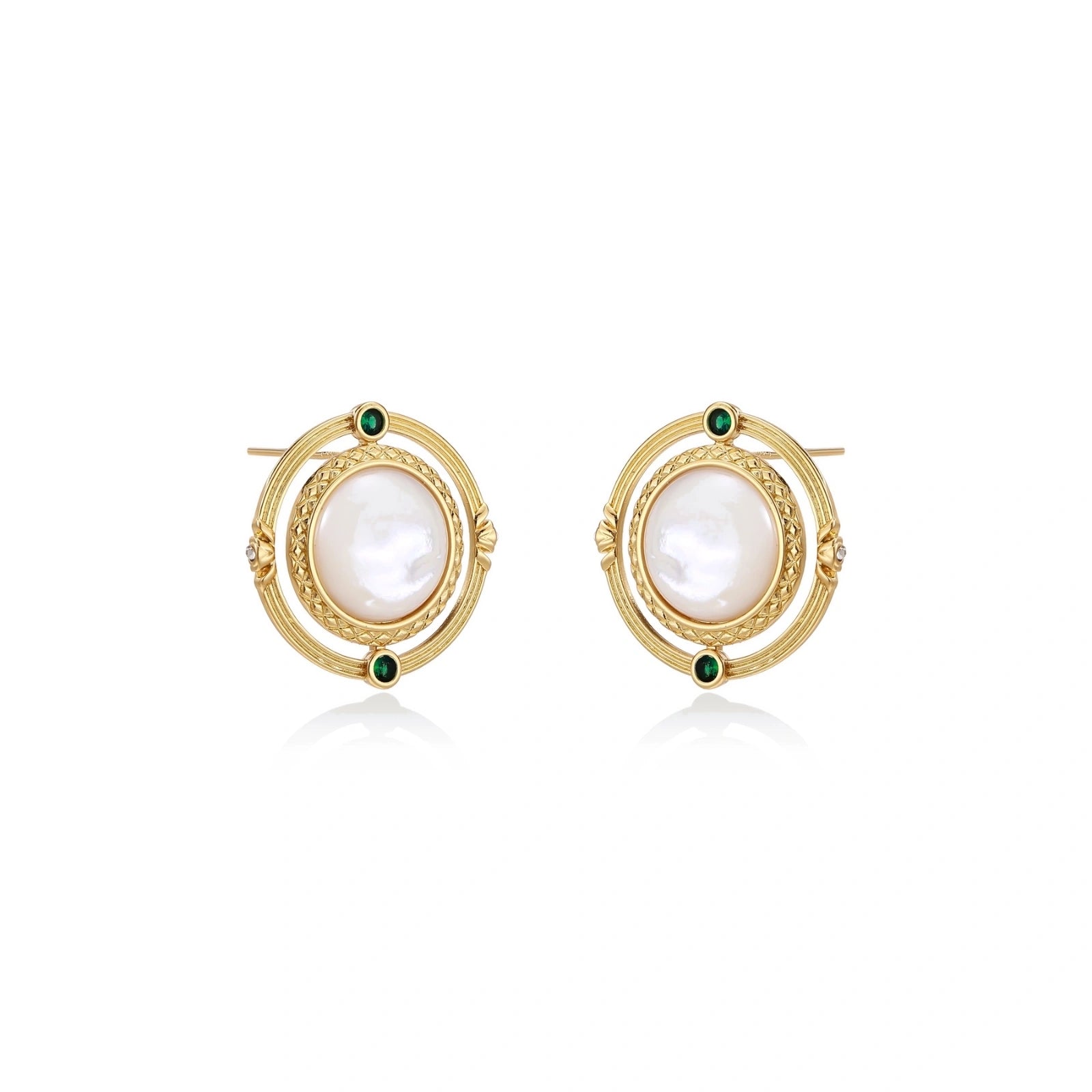 Compass Rose Studs by AlbaLuxe