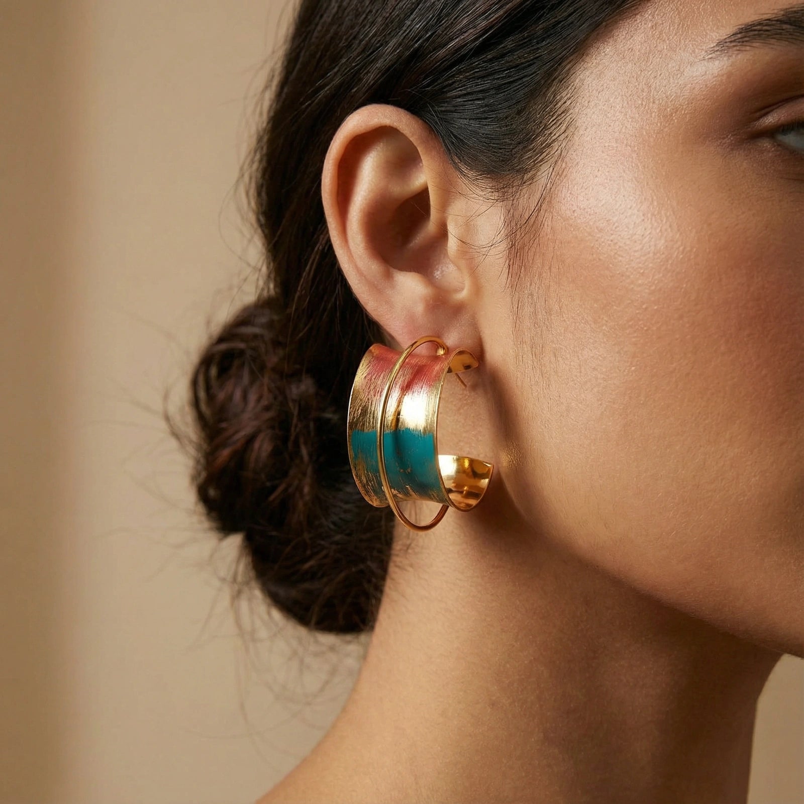 Sunset Mirage Hoops by AlbaLuxe