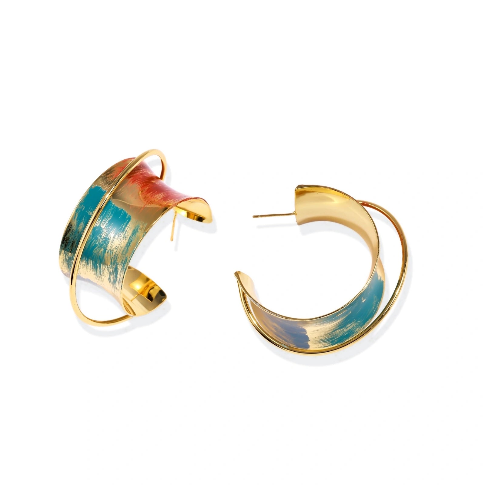 Sunset Mirage Hoops by AlbaLuxe