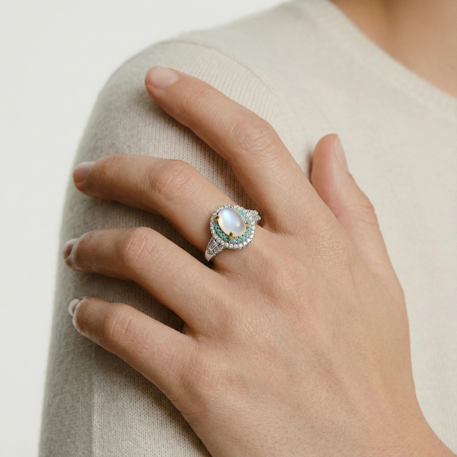 Mystic Halo Ring by AlbaLuxe