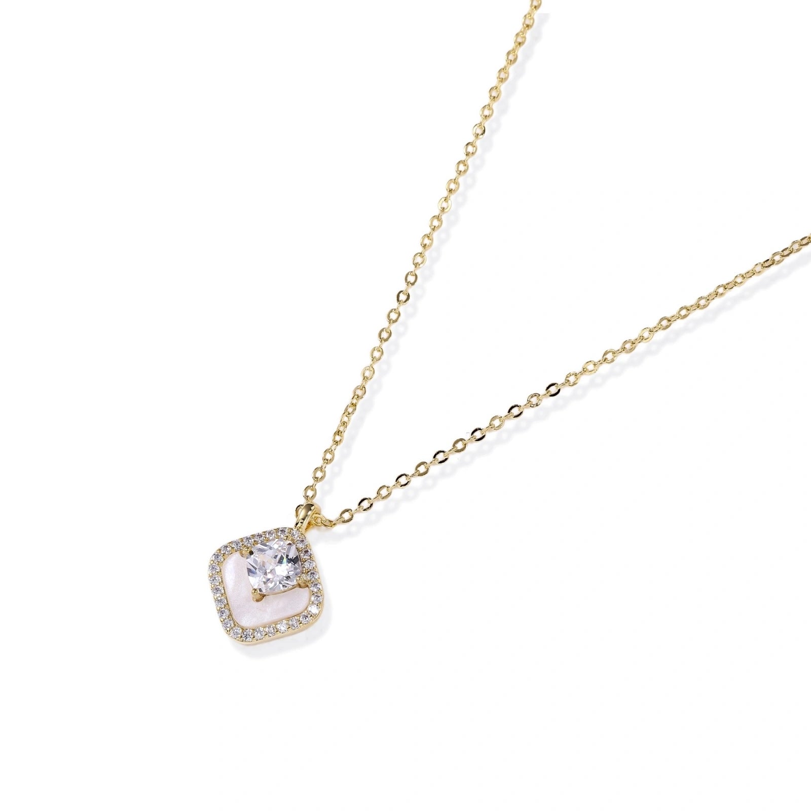 Golden Halo Pearl Pendant by AlbaLuxe
