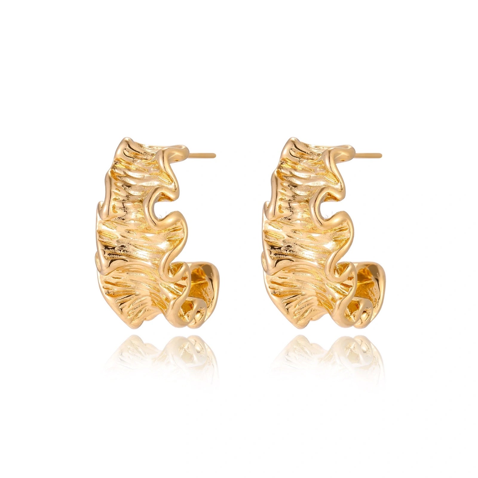 Wave Flow Hoops by AlbaLuxe