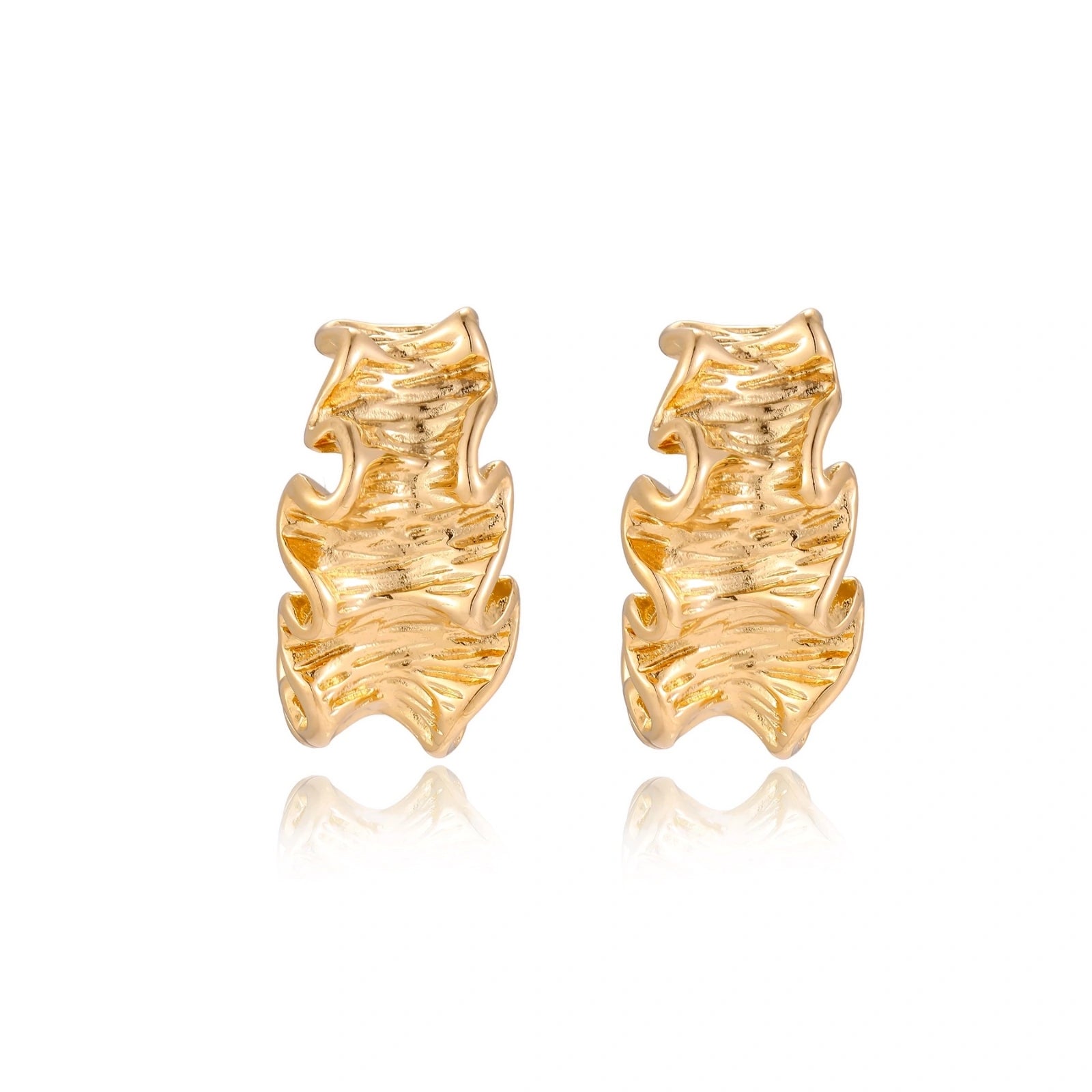 Wave Flow Hoops by AlbaLuxe