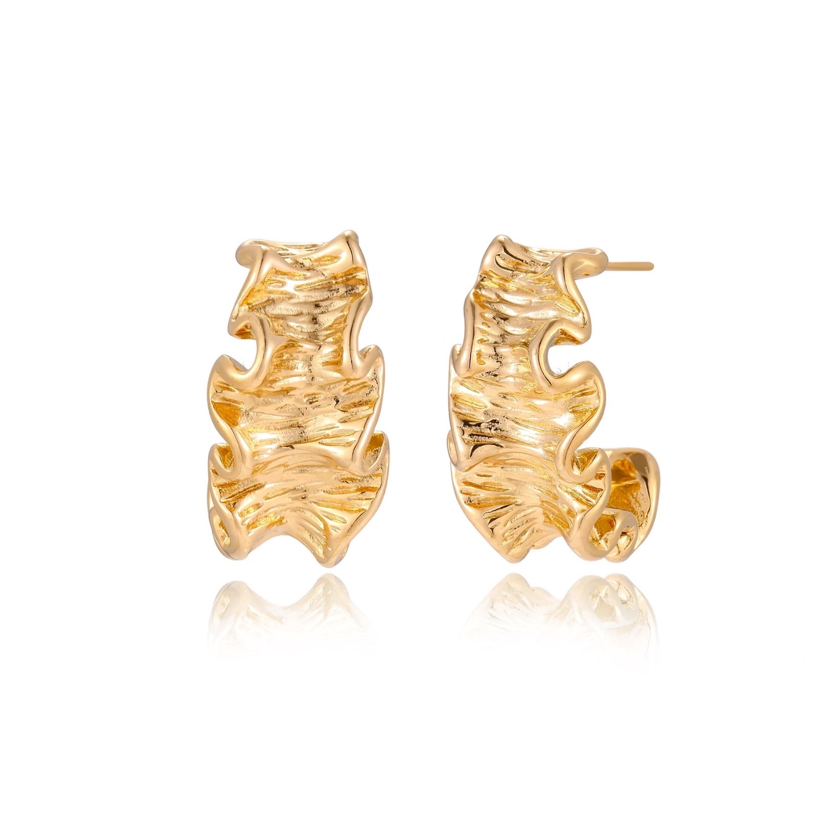 Wave Flow Hoops by AlbaLuxe