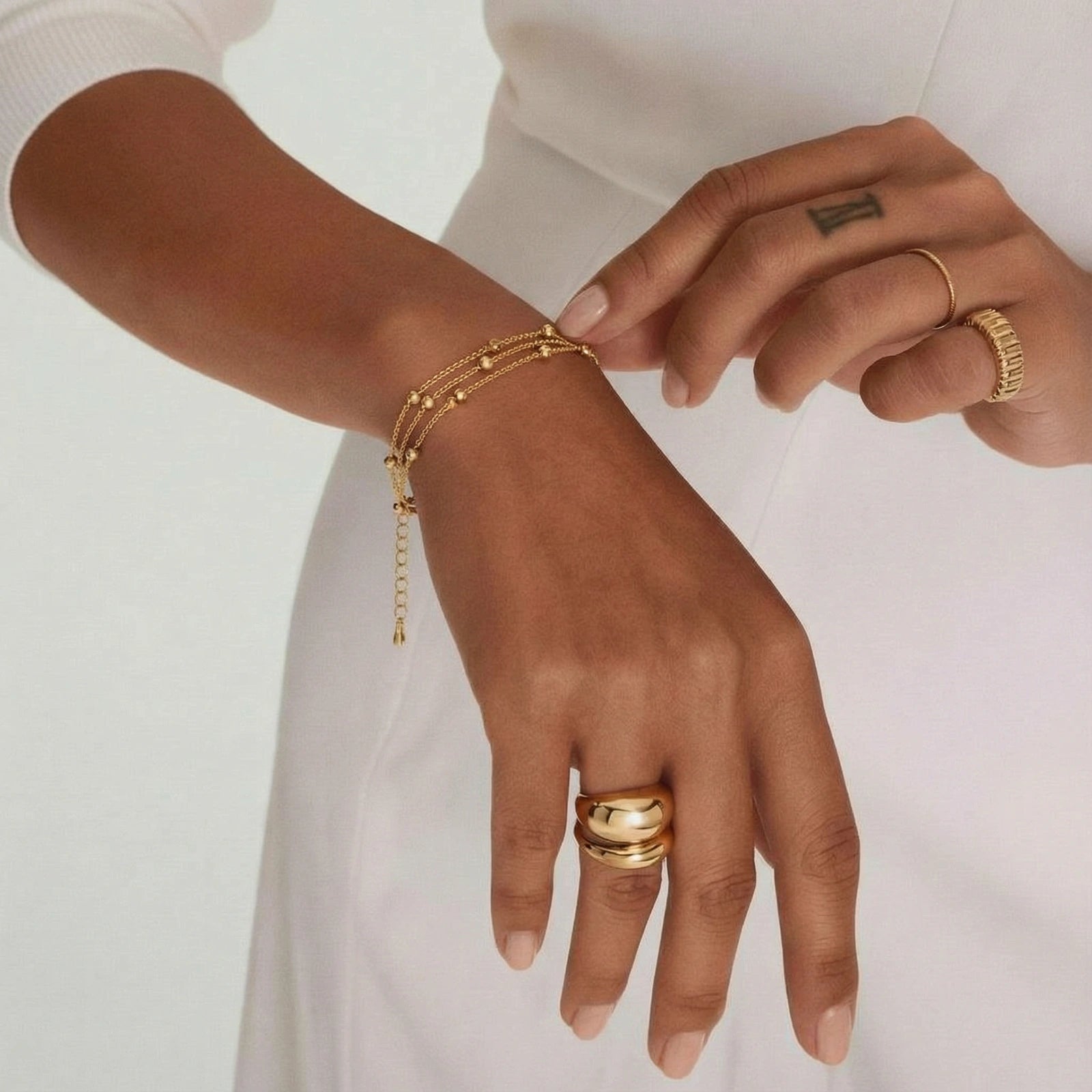 Golden Orbit Bracelet by AlbaLuxe