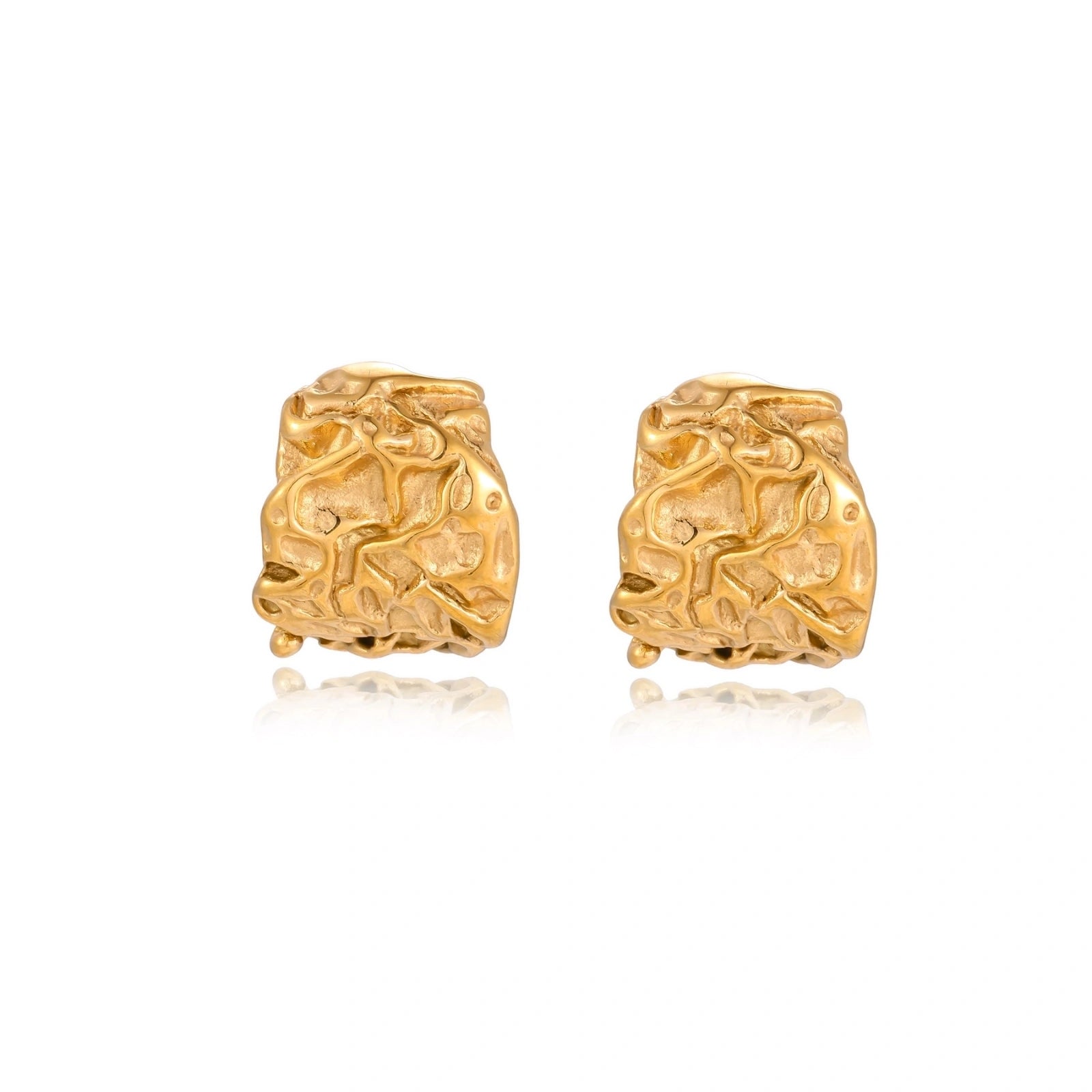 Molten Gold Hoops by AlbaLuxe