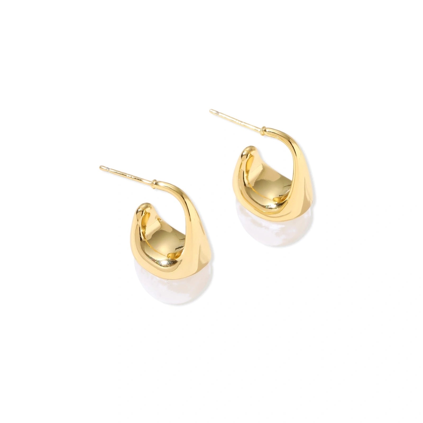 Sculptural Cone Hoops by AlbaLuxe